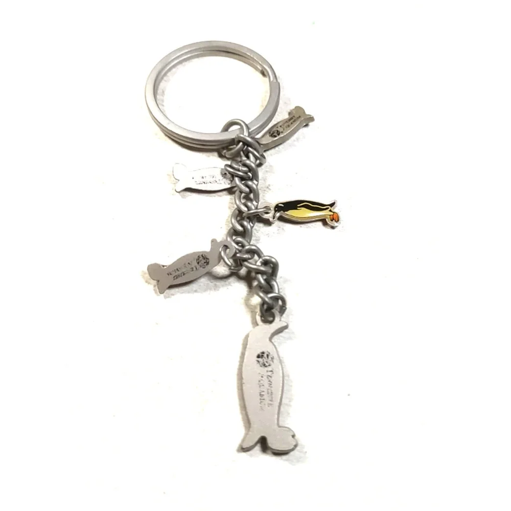Penguin Keychain Metal Charms